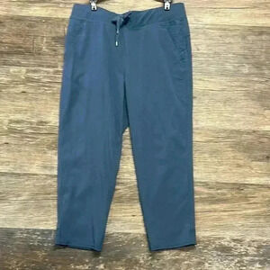 Champion Blue Casual Pants Elastic Waistband Size Medium